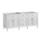 James Martin Vanities 72'' Double Vanity, Bright White w/ 3 CM White Zeus Quartz Top 424-V72-BW-3WZ - alternate 3